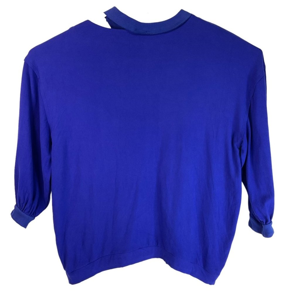 Free People Movement Reveal Sweatshirt Womens Size Medium Blue Oversized $98 Nwt - Picture 1 of 11